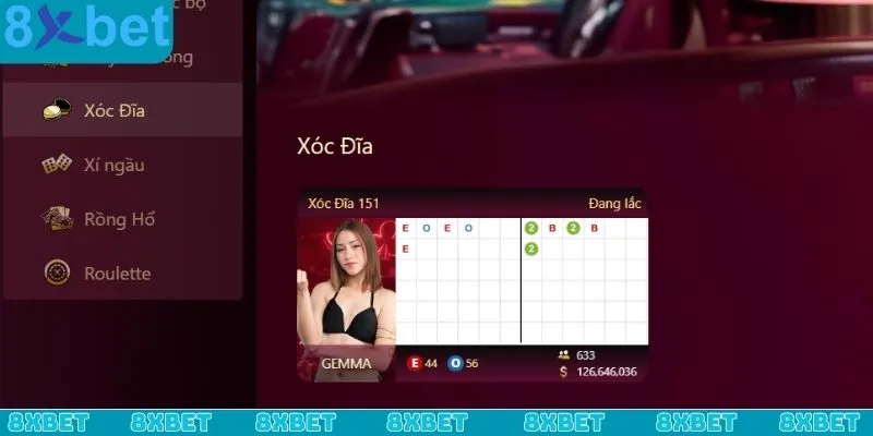 Tài Xỉu 8xbet là casino game được yêu thích hàng đầu tại nhà cái