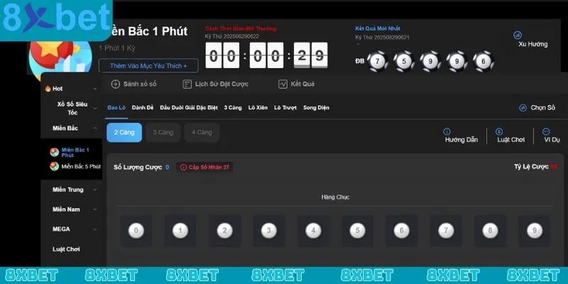 Giới thiệu về hệ thống xổ số siêu tốc 8xbet cực đỉnh